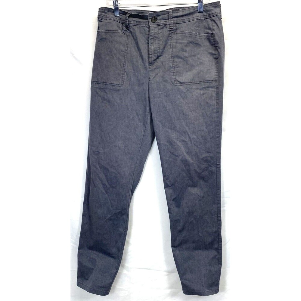 Gloria Vanderbilt Women Jeans 12 (32x30) Gray Denim Casual Mid-Rise Pant RN89828